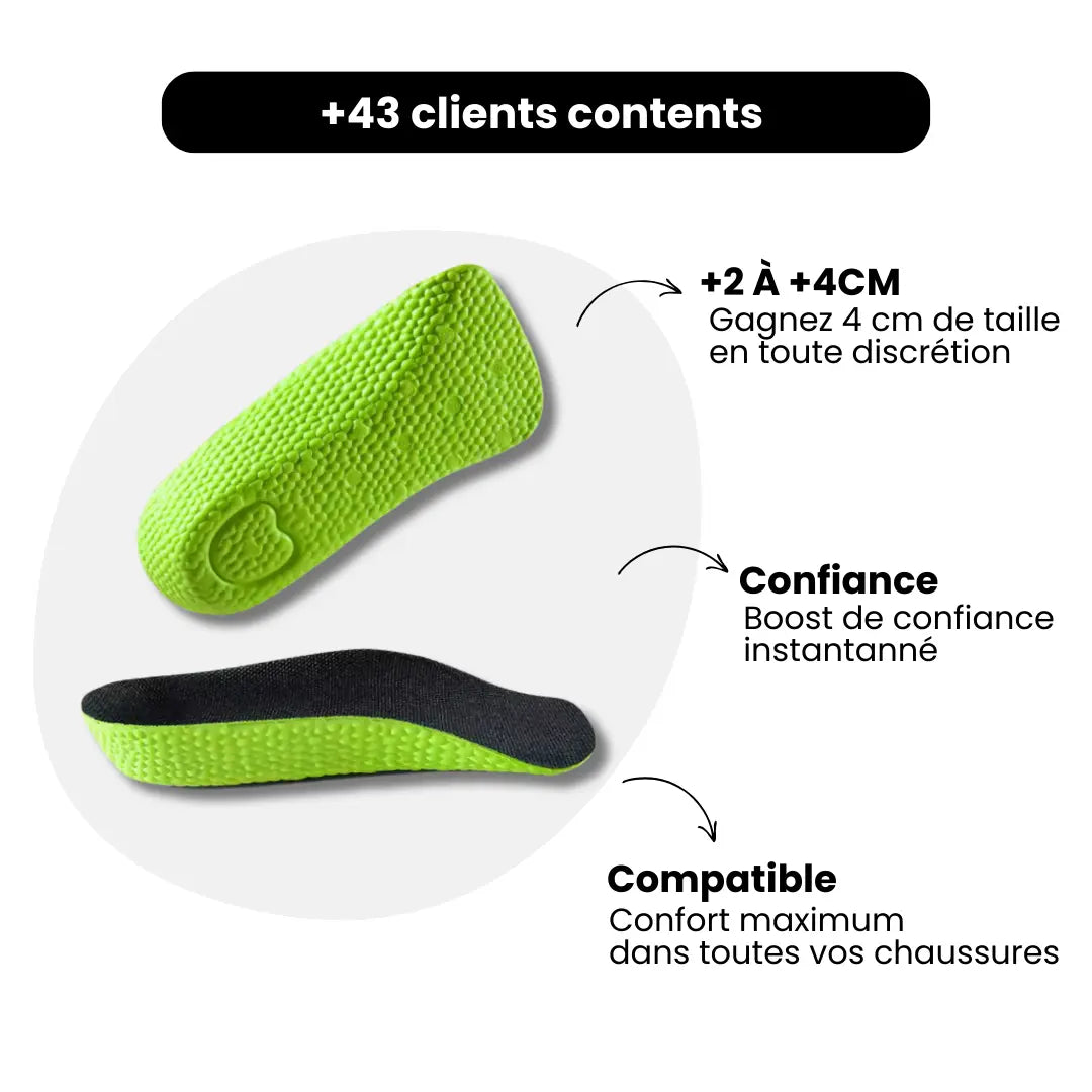 Semelles Invisibles - Gagner +4cm En Toute Discrétion