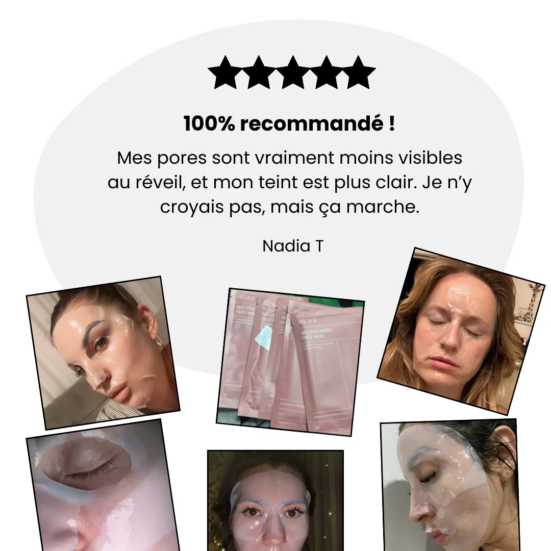 Masque de Nuit au Bio-Collagène (lot de 5)