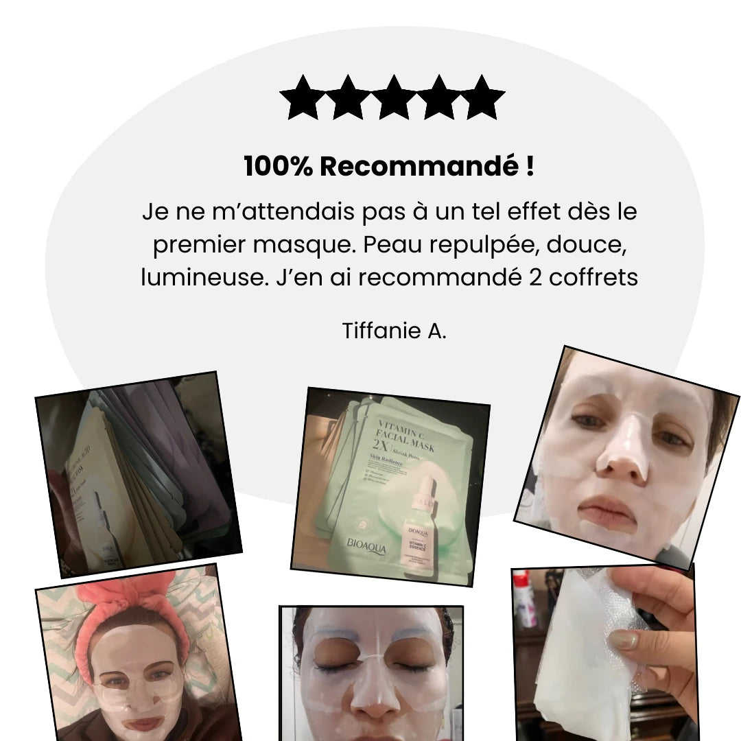 Masques Visage Hydratation Intense (Pack de 20)
