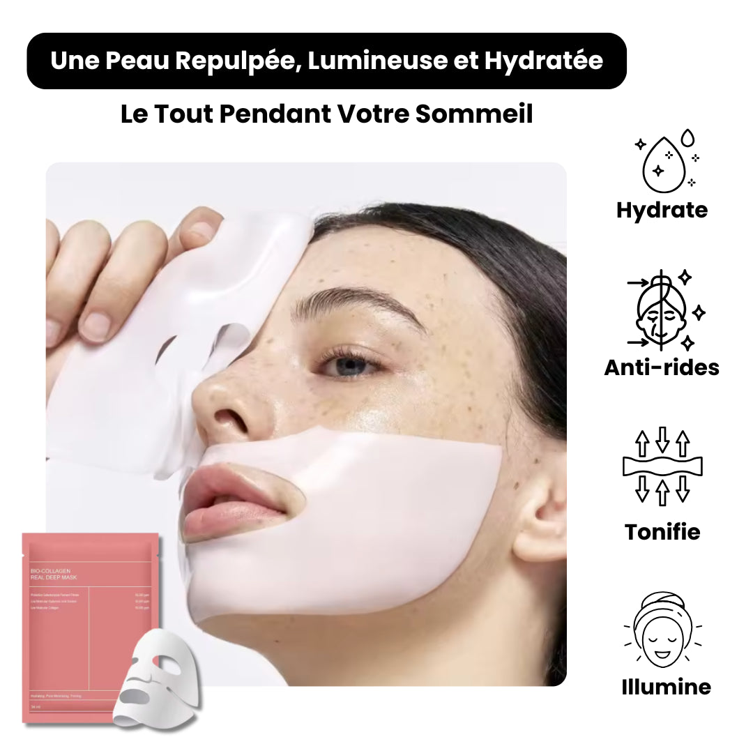 Masque de Nuit au Bio-Collagène (lot de 5)